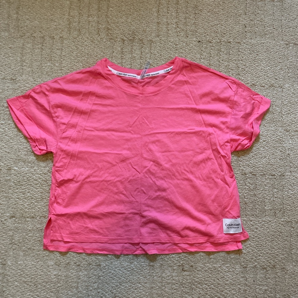 Calvin Klein Bright Pink Short Sleeve Tee